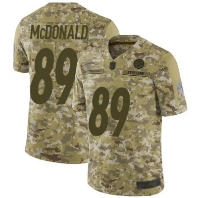 Nike Pittsburgh Steelers #89 Vance McDonald Camo Men's Stitched NFL Limited 2018 Salute To Service Jersey Men's